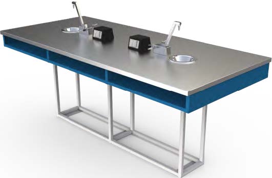 Mesa para laboratorio escolar ME INOX 120